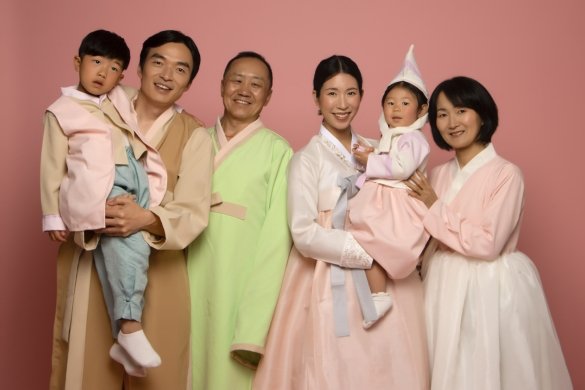 Famille hanbok